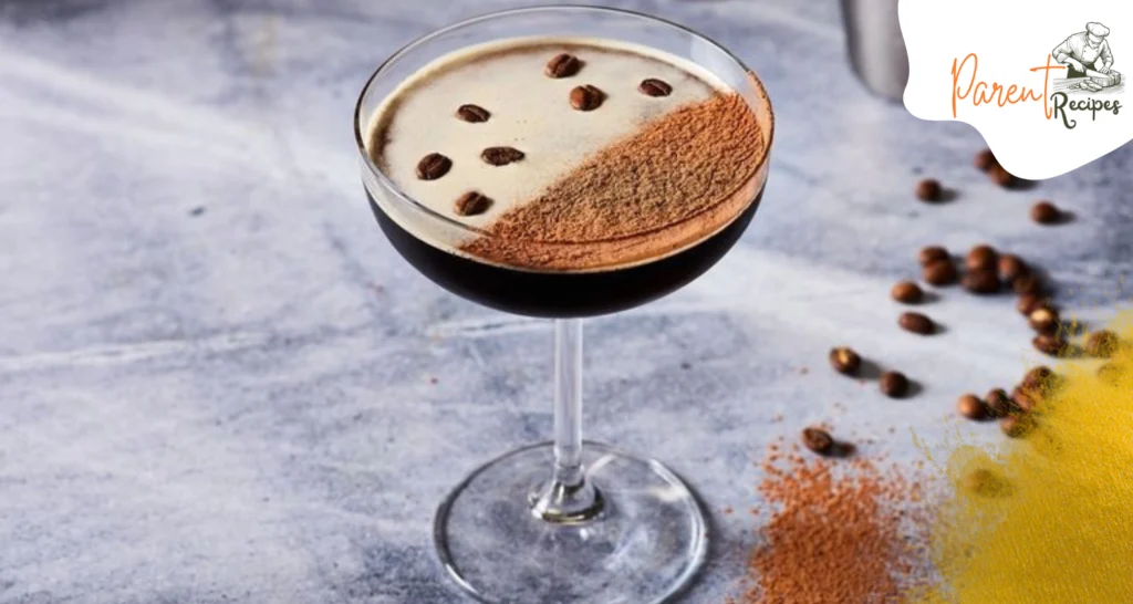 Classic Espresso Martini Recipe served in a cocktail glass