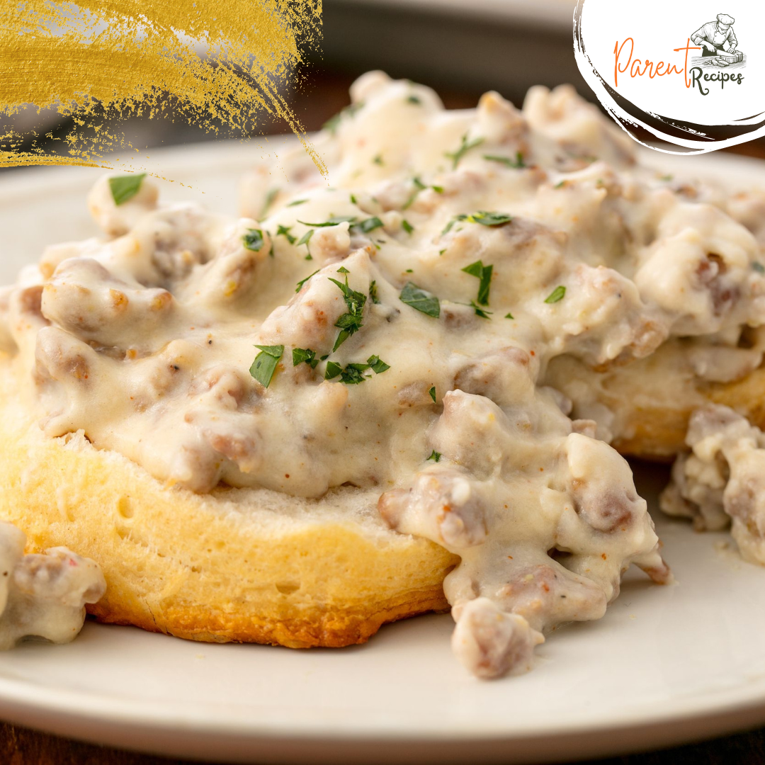 6 Simple Tips for Making the Best Sausage Gravy and Biscuits served in a bowl.