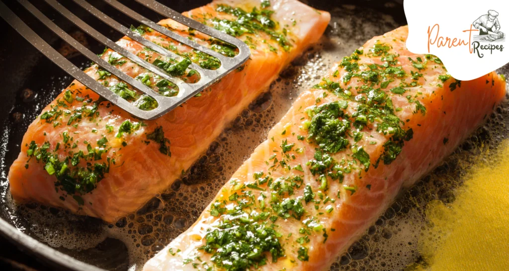 Italian-inspired salmon dish with creamy Parmesan sauce and fresh spinach